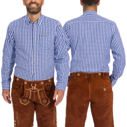 Shirt Men Classic Checkered Blue